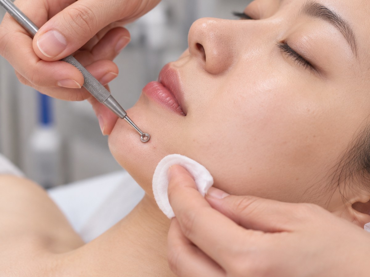 Acne extraction facial add-on